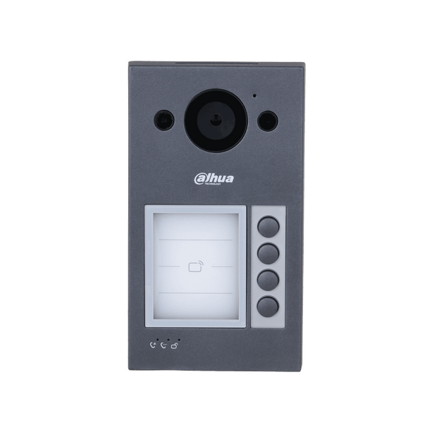 Dahua Dahua VTO3311Q-WP, Video Intercom 4 knops buitenpost PoE en WiFi met Proximity