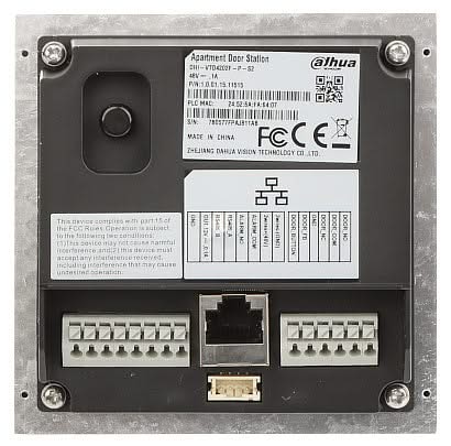 Dahua Dahua VTO4202F-P-S2 Video Intercom Camera Hoofdmodule