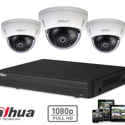 Dahua Full HD-CVI kit 3x dôme 2 mégapixels caméras de sécurité
