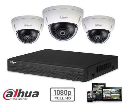 Dahua Full HD-CVI kit 3x dôme 2 mégapixels caméras de sécurité