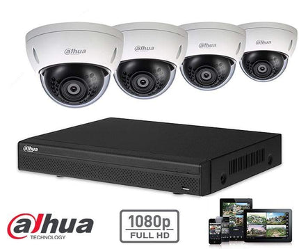 Dahua Full HD-CVI kit 4x dome 2 Megapixel camerabeveiliging set