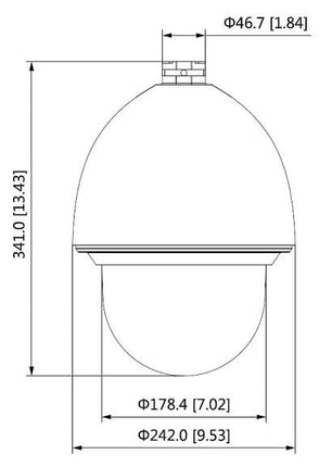 Dahua IPC-SD65F233XA-HNR Caméra réseau AI 2MP zoom 33x Autotracking