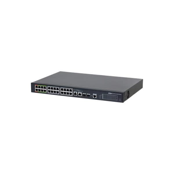Dahua LR2226-24-ET-360-V2, 24x PoE Switch with 8 EPoE ports (360W)