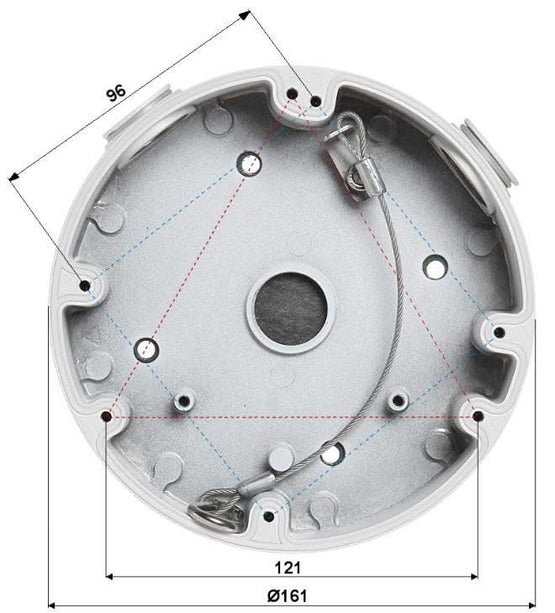 Dahua PFA138 montagebox voor buitentoepassing Zwart