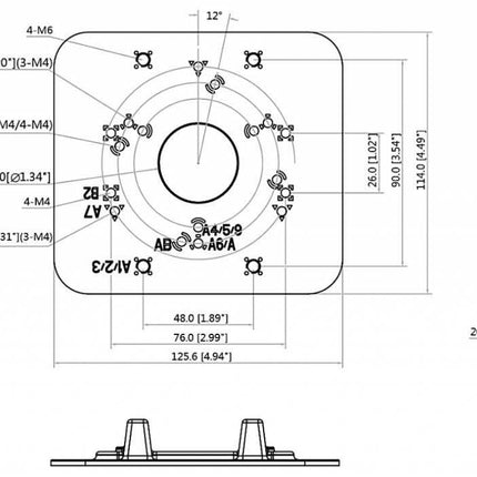Dahua PFA152-E paal montage beugel