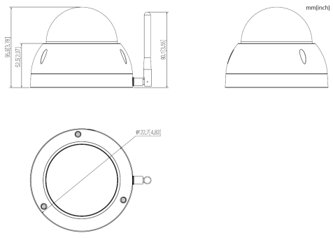 Dahua SD22204DB-GNY-W 2MP Wi-Fi Starlight D/N Mini PTZ Dome 4x Optische Zoom