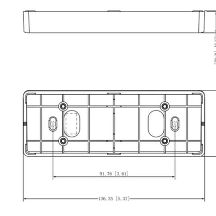 Dahua VTM22A, 15° Schuine steun voor VTO2311R-WP deurstation