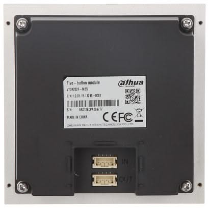 Dahua VTO4202F-MB5 5-voudige beldrukker