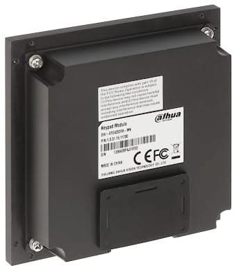 Dahua VTO4202FB-MK keyboard module Zwart