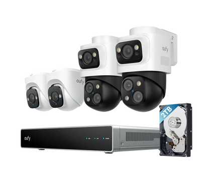 Eufy Eufy Security camera set ; PoE recorder, 2x Turret and 2x PTZ camera