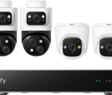 Eufy Eufy Security camera set ; PoE recorder, 2x Turret and 2x PTZ camera
