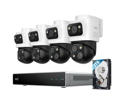 Eufy Eufy Sicherheitskameraset; PoE Rekorder mit 4x S4 PTZ