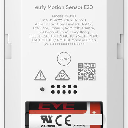 Eufy Eufy Motion Detector E20 Wireless Pet Friendly Wall Mount White