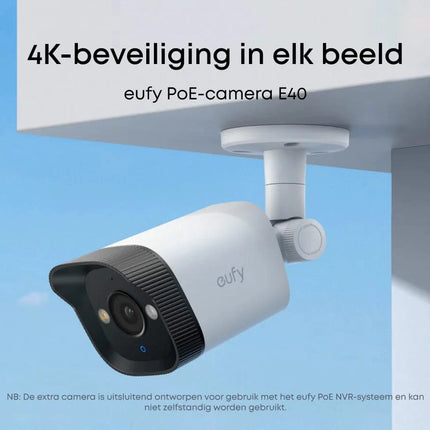 Eufy Eufy Eufycam E40 8MP 4K Bullet PoE Add-On camera
