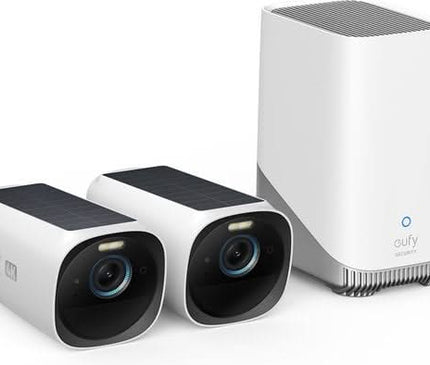 Eufy Eufy Eufycam E40, Duopack met 2 draadloze 2K camera's en Homebase 3