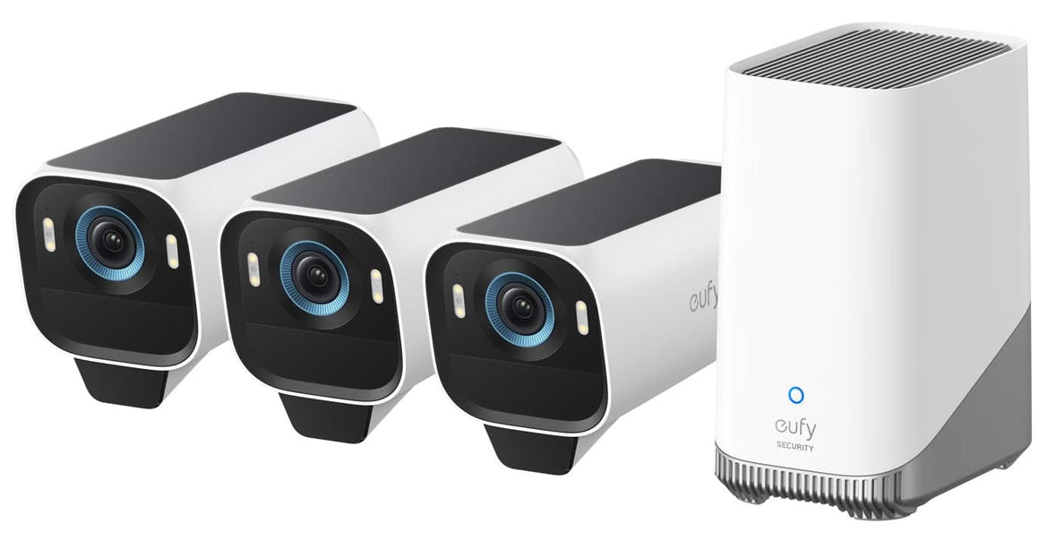 Eufy Eufy EufyCam S3 Pro, 3-Pack met HomeBase 3