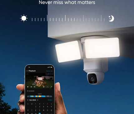 Eufy Eufy Floodlight Cam E30, WiFi Pan en Tilt camera met schijnwerpers
