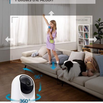 Eufy Eufy Indoor Cam, Pan & Tilt draaibaar 2K