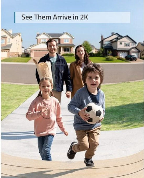 Eufy Videodeurbel Add-on, 2K resolutie, oplaadbare batterij, uitbreiding op Homebase