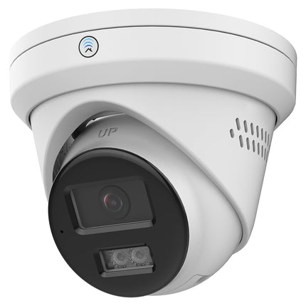 Hikvision ASE T383-L/S, 8Mp/4K Turret Camera, Smart Hybrid Light, PoE, Micro SD slot, Slimme detectie, 2-weg audio, DEMO