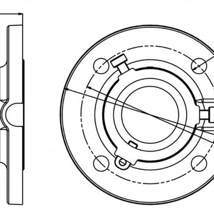 Hikvision DS-1663ZJ BEUGEL PTZ DOME Plafondsteun 57mm