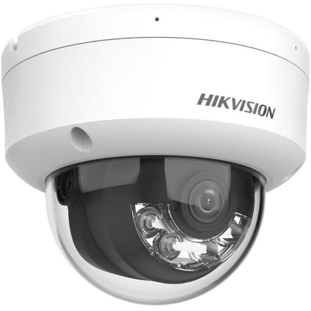 Hikvision DS-2CD1143G2-LIU, 4 MP Smart Hybrid Light dome camera, PoE, ingebouwde microfoon