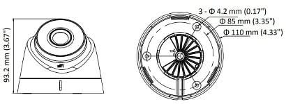 Hikvision DS-2CD1347G2H-LIU 4MP ColorVu Turret camera PoE Value-serie