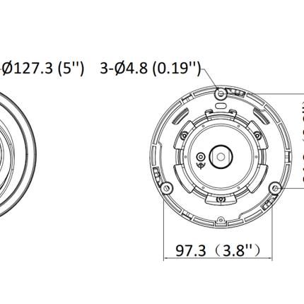 Hikvision DS-2CD2343G2-LI2U, 4MP Turret, Smart Hybrid Light, AcuSense, PoE, Micro SD slot, Microfoon
