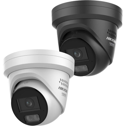 Hikvision DS-2CD2387G3-LI2UY Zwart, 8MP 4K Turret, ColorVu 3.0, Anti-corrosie en Dual-Mic
