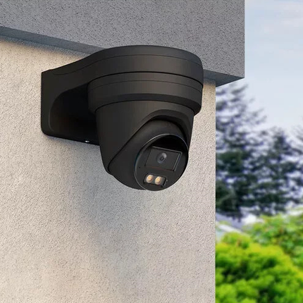 Hikvision DS-2CD2387G3-LI2UY Zwart, 8MP 4K Turret, ColorVu 3.0, Anti-corrosie en Dual-Mic