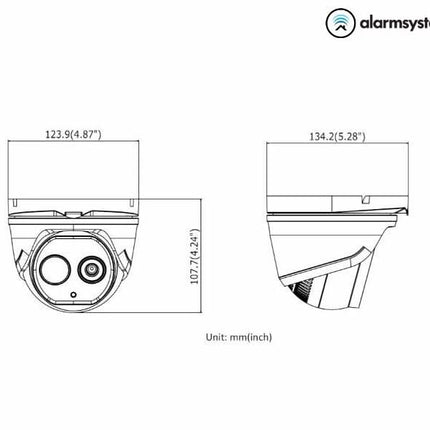 Hikvision DS-2TD1228-2/QA, Thermal bi-spectrum Dome Camera