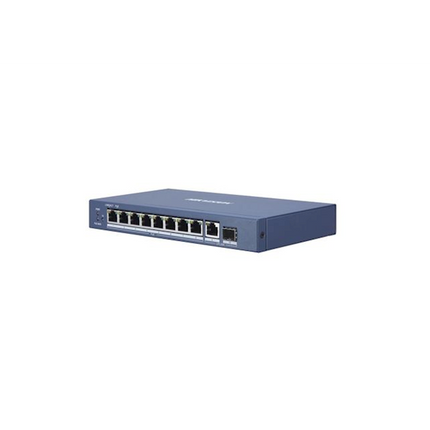 Hikvision DS-3E1510P-EI, 10-Port Smart Switch with, 8x PoE, 1000Mb/Gigabit