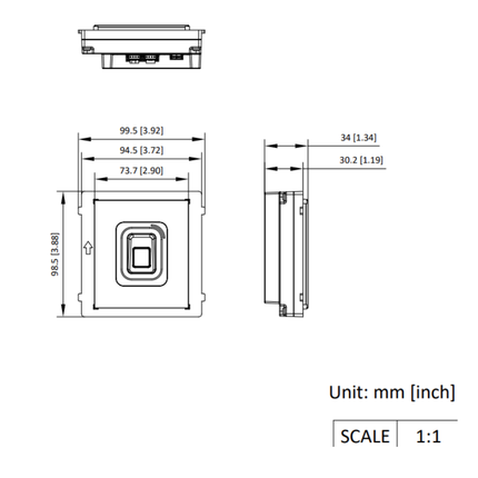 Hikvision DS-KD-MFB, Fingerabdruck- und Kartenlesemodul