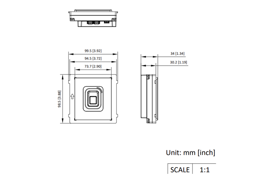 Hikvision DS-KD-MFB, Fingerabdruck- und Kartenlesemodul