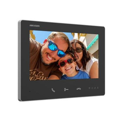 Hikvision DS-KH7300EY-WTE2, 2-Draads Modulaire intercom, zwarte binnenpost, WiFi