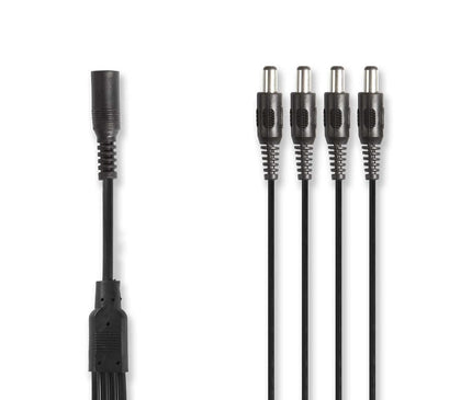 Hikvision Hikvision CCTV power cable splitter 1x f to 4x m 0.35 m 5.5 x 2.1 DC connector