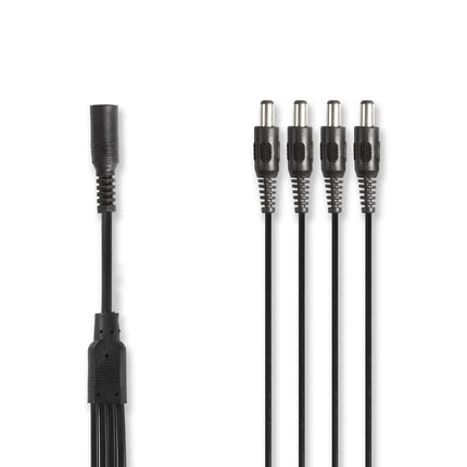 Hikvision Hikvision CCTV power cable splitter 1x f to 4x m 0.35 m 5.5 x 2.1 DC connector