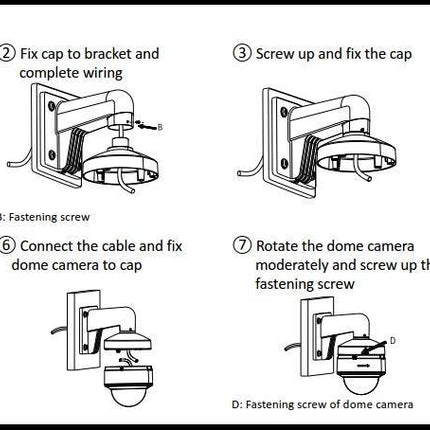 Hikvision Hikvision DS-1273ZJ-130TRL support mural en aluminium