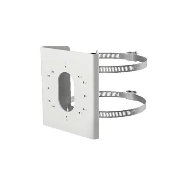 Hikvision Hikvision DS-1275ZJ-S-SUS, support de montage sur poteau avec pinces, petit modèle en acier inoxydable