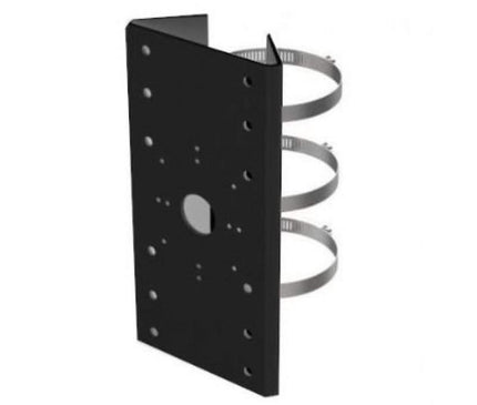 Hikvision Hikvision DS-1275ZJ-SUS Noir, support de montage sur poteau noir avec pinces