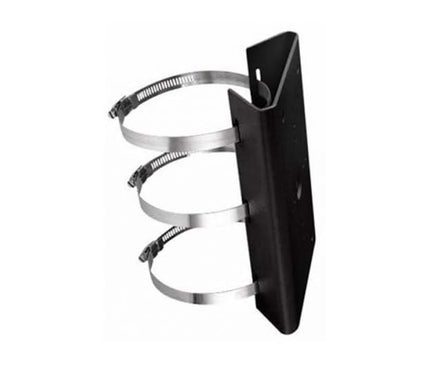 Hikvision Hikvision DS-1275ZJ-SUS Noir, support de montage sur poteau noir avec pinces