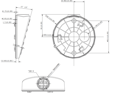 Hikvision Hikvision DS-1281ZJ-DM27 schuine opbouw