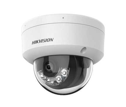Hikvision Hikvision DS-2CD1183G2-LIU(F), 8MP 4K Dome Camera, AcuSense, Smart Hybrid Light, PoE en 2x Microfoon
