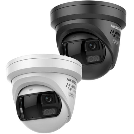 Hikvision Hikvision DS-2CD23127G3P-LIS2UY/SL Zwart, 12MP 180 graden camera, Dual Lens, ColorVu 3.0, PoE