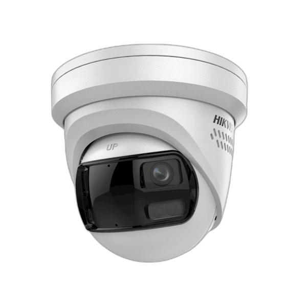 Hikvision DS-2CD2383G2P-LISU/SL, caméra turret 180° AcuSense Smart Hybrid Light 8 MP, PoE