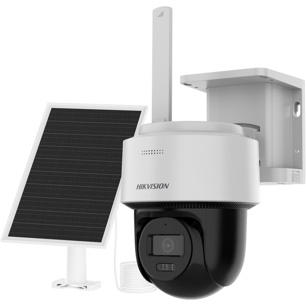 Hikvision Hikvision DS-2CFSP4/4G, 4MP 24/7 4G PT Camera met zonnepaneel