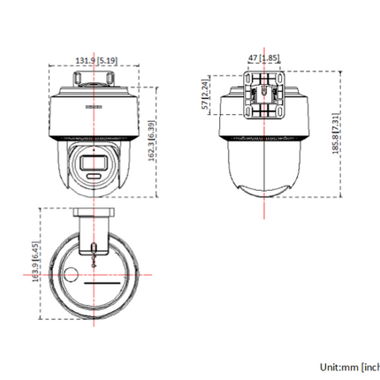 Hikvision Hikvision DS-2DE2C400MWG-E, 4MP Mini Pan Tilt (kein Zoom) Kamera SD Slot PoE Hybrid IR-Leds, Tracking