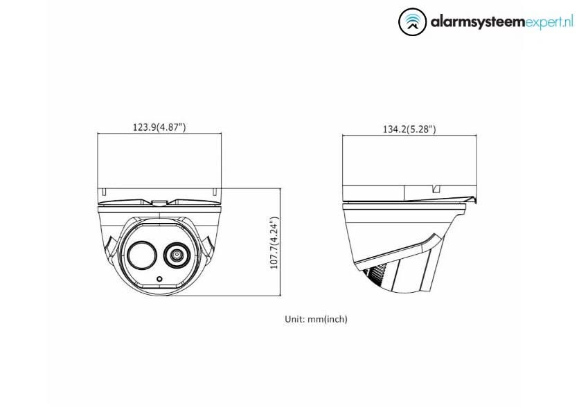 Hikvision Hikvision DS-2TD1228-2/QA, Caméra dôme thermique bi-spectre Noir