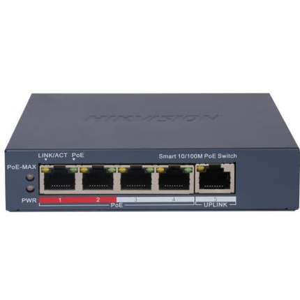 Hikvision Hikvision DS-3E1105P-EI, 5 Port Smart Switch mit 4x PoE, 100 Mb