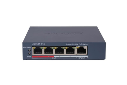 Hikvision Hikvision DS-3E1105P-EI, 5 Port Smart Switch mit 4x PoE, 100 Mb